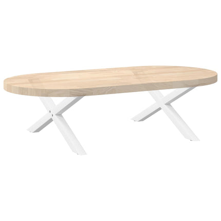 Soffbordsben X-formade 2 st vita 70x(30-31) cm stål