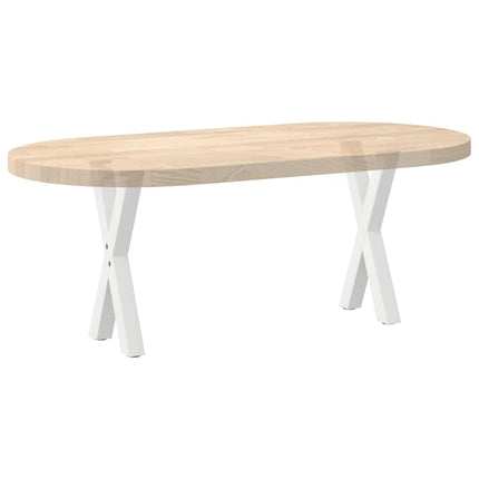 Soffbordsben X-formade 2 st vita 28x(42-43) cm stål