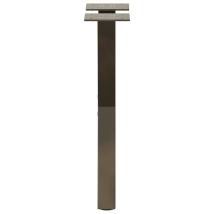 Soffbordsben X-formade 2 st naturstål 28x(42-43) cm stål