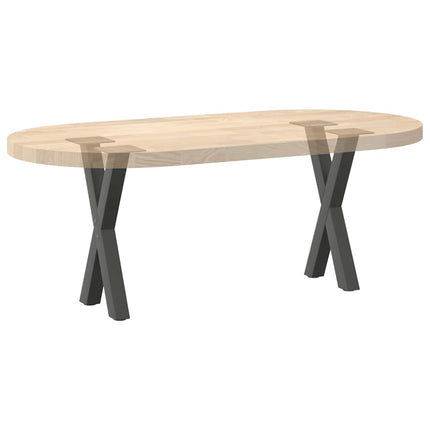 Soffbordsben X-formade 2 st antracit 38x(42-43) cm stål