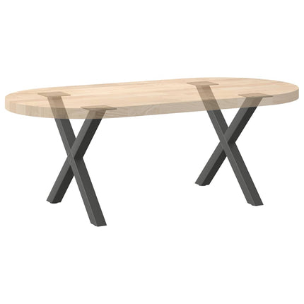 Soffbordsben X-formade 2 st antracit 50x(42-43) cm stål
