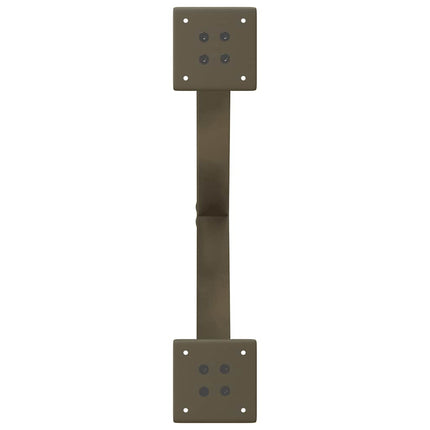 Soffbordsben X-formade 2 st naturstål 50x(42-43) cm stål