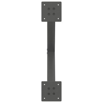Soffbordsben X-formade 2 st antracit 60x(42-43) cm stål