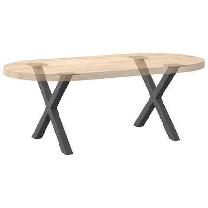 Soffbordsben X-formade 2 st antracit 60x(42-43) cm stål