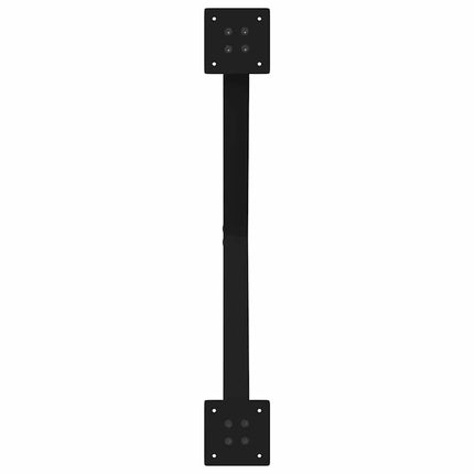 Soffbordsben X-formade 2 st svarta 70x(42-43) cm stål