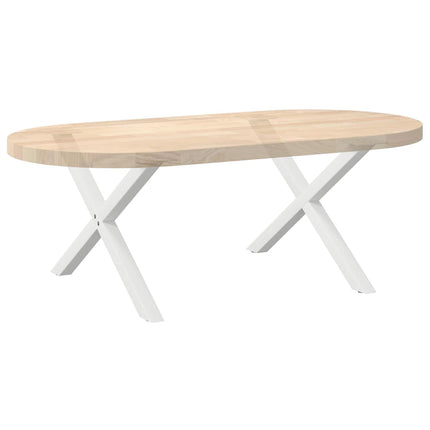 Soffbordsben X-formade 2 st vita 70x(42-43) cm stål