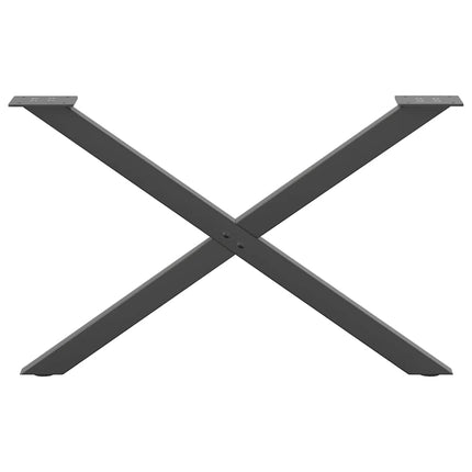 Soffbordsben X-formade 2 st antracit 70x(42-43) cm stål