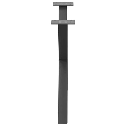 Soffbordsben X-formade 2 st antracit 70x(42-43) cm stål