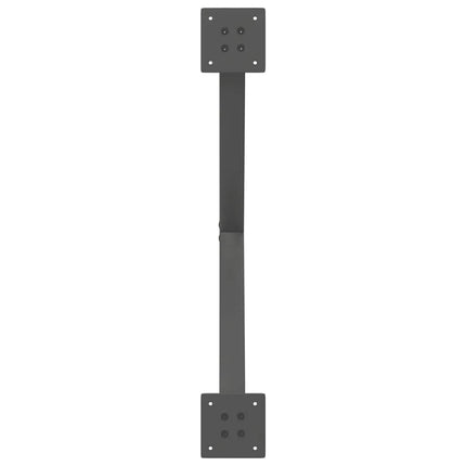 Soffbordsben X-formade 2 st antracit 70x(42-43) cm stål