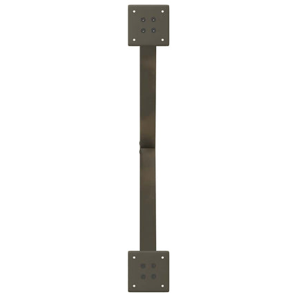 Soffbordsben X-formade 2 st naturstål 70x(42-43) cm stål