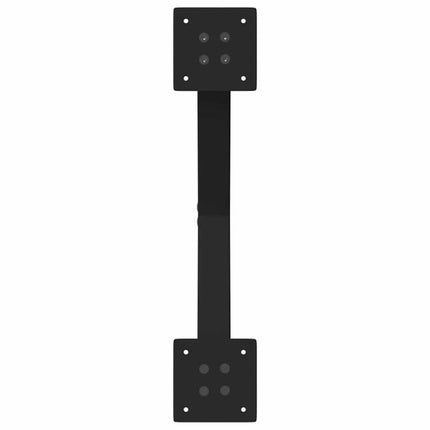 Matbordsben X-formade 2 st svarta 50x(72-73) cm stål