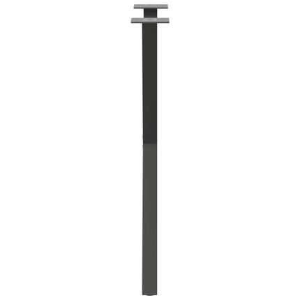 Matbordsben X-formade 2 st antracit 50x(72-73) cm stål