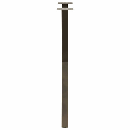 Matbordsben X-formade 2 st naturstål 50x(72-73) cm stål