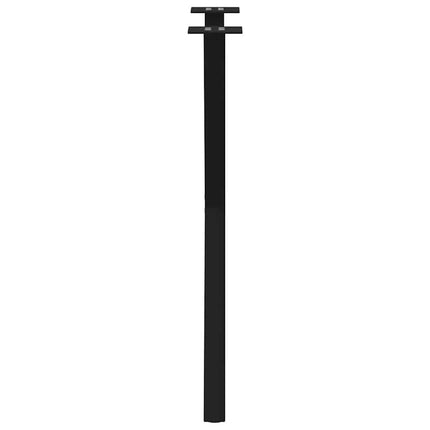 Matbordsben X-formade 2 st svarta 57x(72-73) cm stål