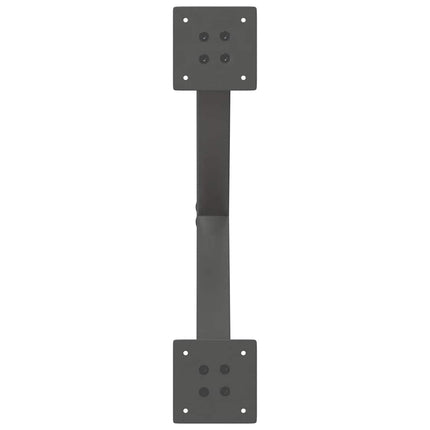 Matbordsben X-formade 2 st antracit 57x(72-73) cm stål