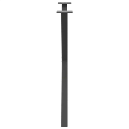 Matbordsben X-formade 2 st antracit 70x(72-73) cm stål