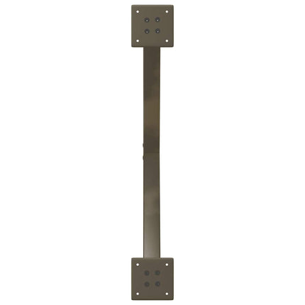 Matbordsben X-formade 2 st naturstål 70x(72-73) cm stål