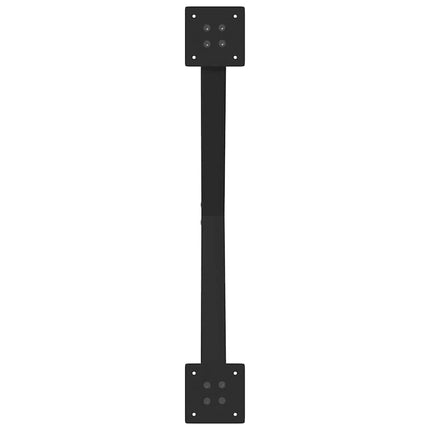 Matbordsben X-formade 2 st svarta 80x(72-73) cm stål