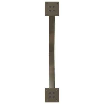 Matbordsben X-formade 2 st naturstål 80x(72-73) cm stål