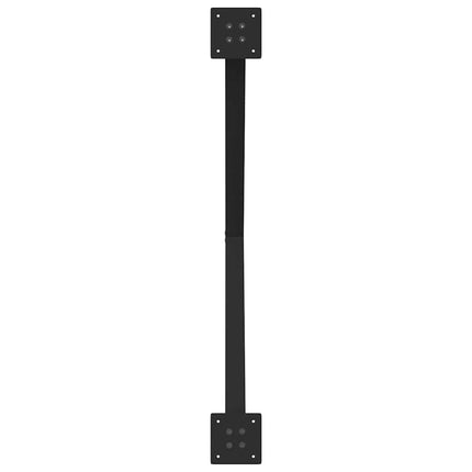 Matbordsben X-formade 2 st svarta 90x(72-73) cm stål