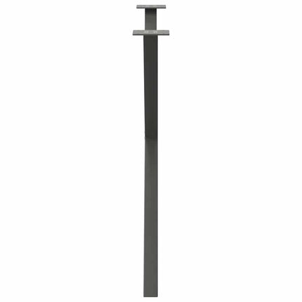 Matbordsben X-formade 2 st antracit 90x(72-73) cm stål