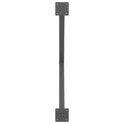 Matbordsben X-formade 2 st antracit 90x(72-73) cm stål