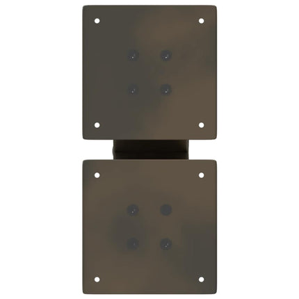 Soffbordsben X-formade 2 st naturstål 30x(30-31) cm stål