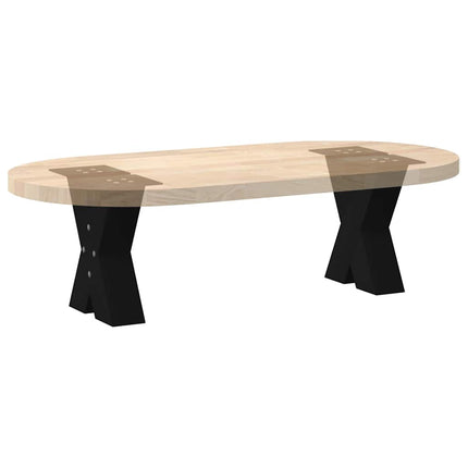 Soffbordsben X-formade 2 st svarta 40x(30-31) cm stål