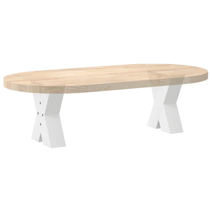 Soffbordsben X-formade 2 st vita 40x(30-31) cm stål