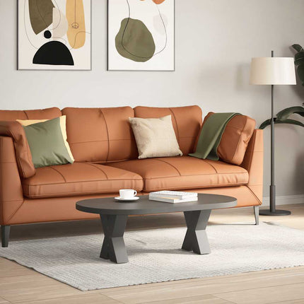 Soffbordsben X-formade 2 st antracit 40x(30-31) cm stål