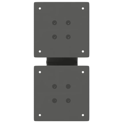 Soffbordsben X-formade 2 st antracit 40x(30-31) cm stål