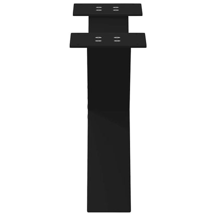 Soffbordsben X-formade 2 st svarta 50x(30-31) cm stål