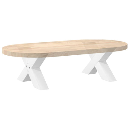 Soffbordsben X-formade 2 st vita 50x(30-31) cm stål