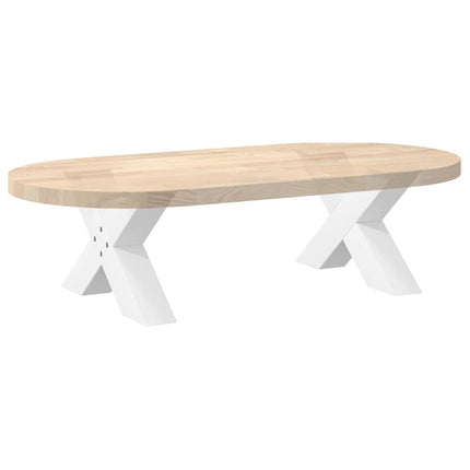 Soffbordsben X-formade 2 st vita 60x(30-31) cm stål