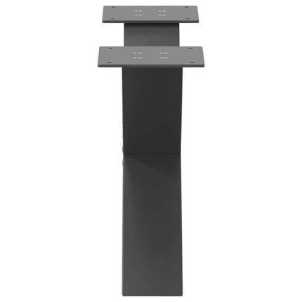 Soffbordsben X-formade 2 st antracit 60x(30-31) cm stål