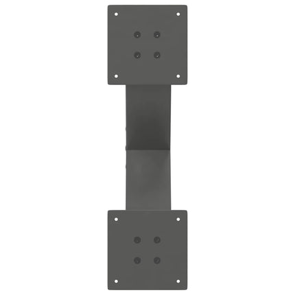 Soffbordsben X-formade 2 st antracit 60x(30-31) cm stål