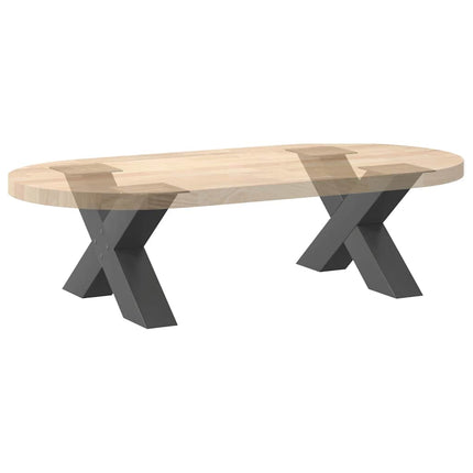 Soffbordsben X-formade 2 st antracit 60x(30-31) cm stål