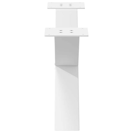 Soffbordsben X-formade 2 st vita 70x(30-31) cm stål