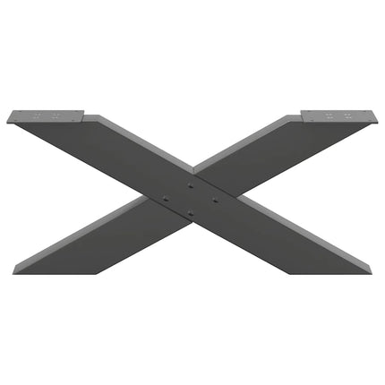 Soffbordsben X-formade 2 st antracit 70x(30-31) cm stål