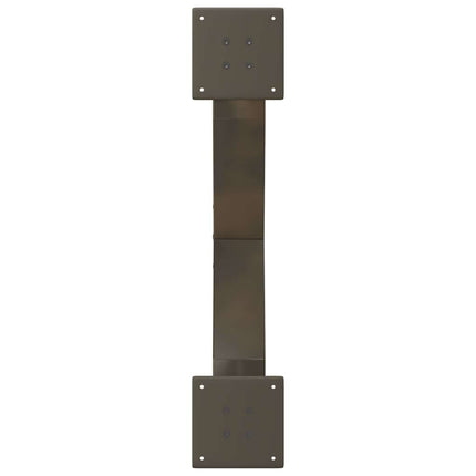 Soffbordsben X-formade 2 st naturstål 70x(30-31) cm stål
