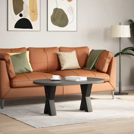 Soffbordsben X-formade 2 st svarta 28x(42-43) cm stål
