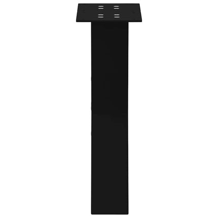Soffbordsben X-formade 2 st svarta 28x(42-43) cm stål