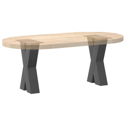 Soffbordsben X-formade 2 st antracit 38x(42-43) cm stål