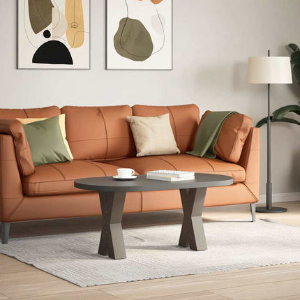 Soffbordsben X-formade 2 st naturstål 38x(42-43) cm stål