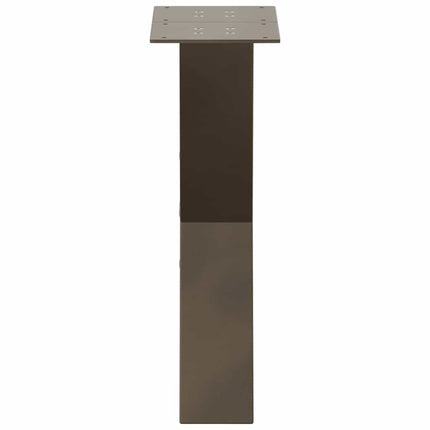 Soffbordsben X-formade 2 st naturstål 38x(42-43) cm stål