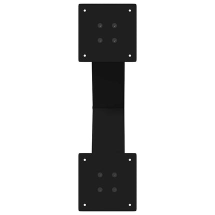 Soffbordsben X-formade 2 st svarta 50x(42-43) cm stål