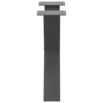 Soffbordsben X-formade 2 st antracit 50x(42-43) cm stål
