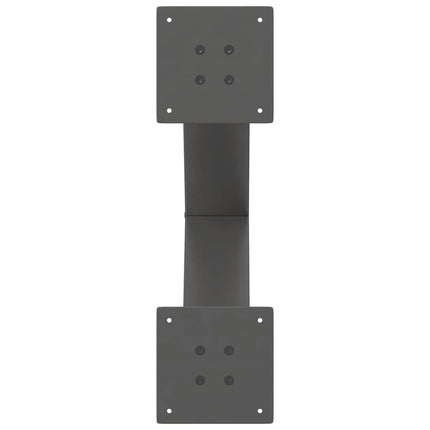 Soffbordsben X-formade 2 st antracit 50x(42-43) cm stål