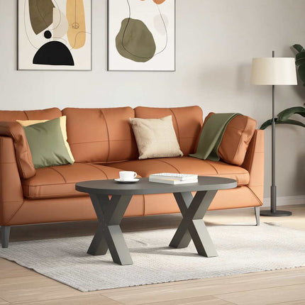 Soffbordsben X-formade 2 st antracit 60x(42-43) cm stål