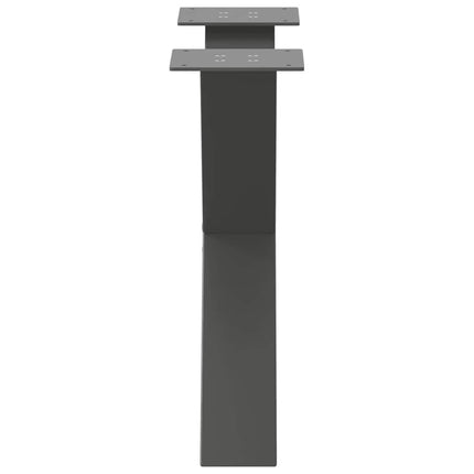 Soffbordsben X-formade 2 st antracit 60x(42-43) cm stål